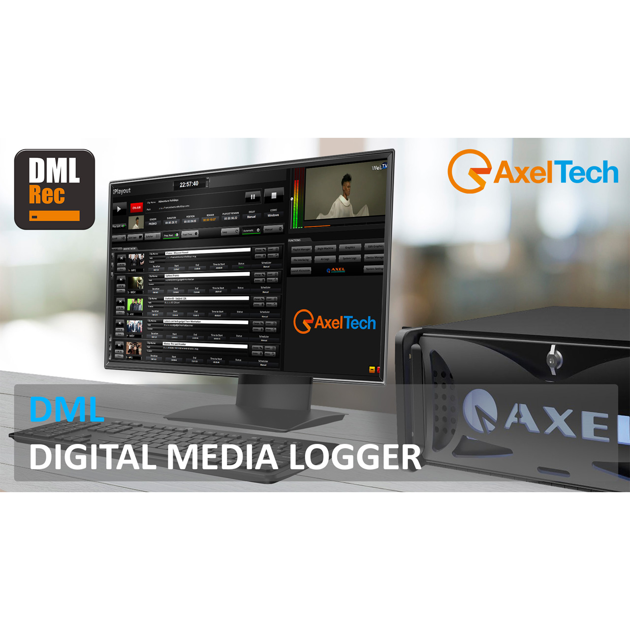 Disc_Templates Axel Technology DML Digital Media Logger 4-Channel Video Recorder Software - Image 1
