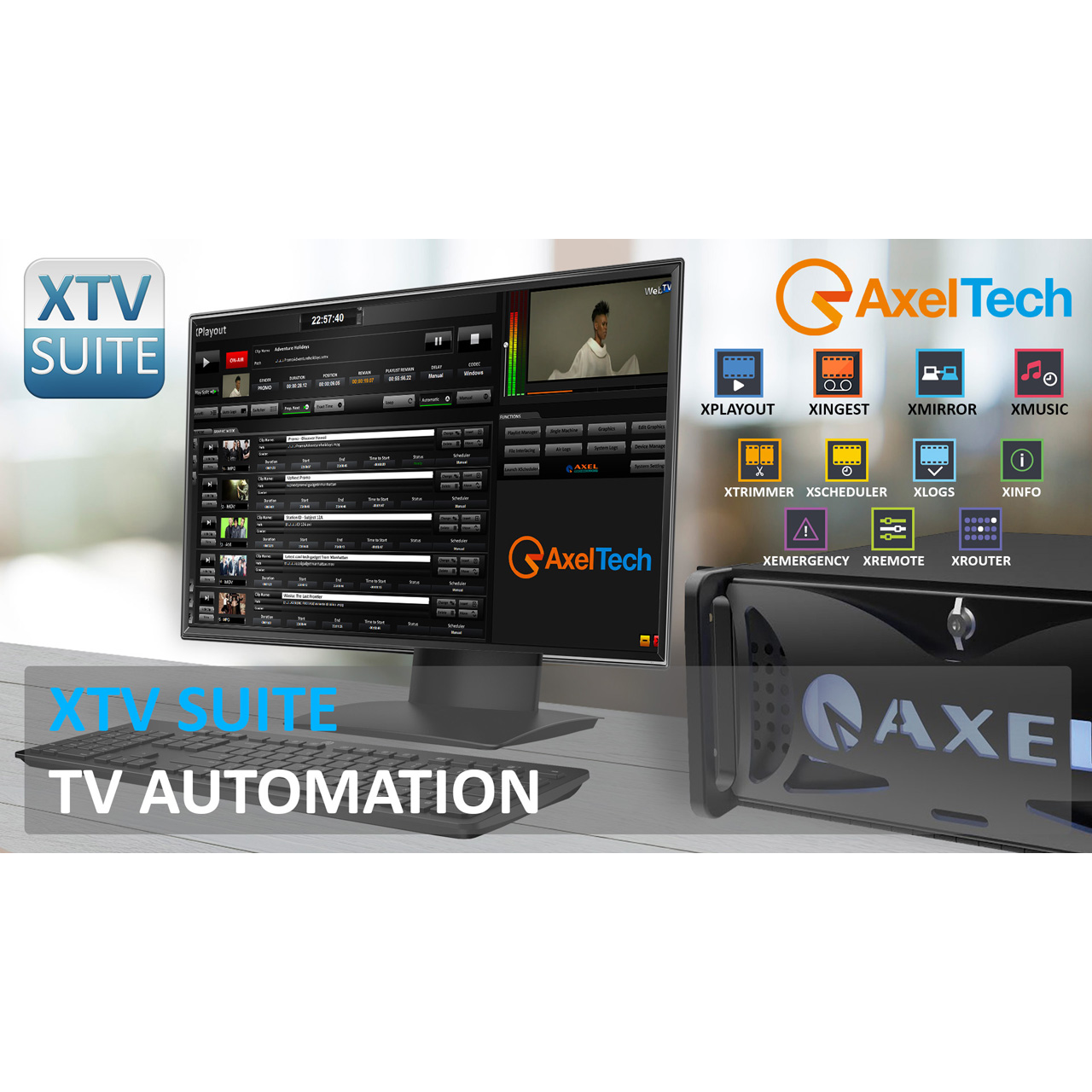 Disc_Templates Axel Technology XTV Television Automation Software Suite - Image 1