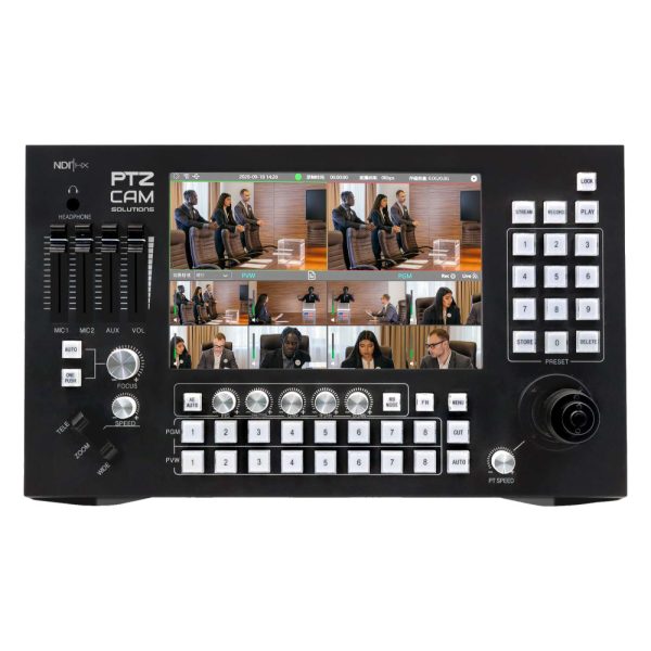 PTZCam Switch N8 NDI Switcher Bundle with Three 20X Optical Zoom PTZ Cameras - Image 2