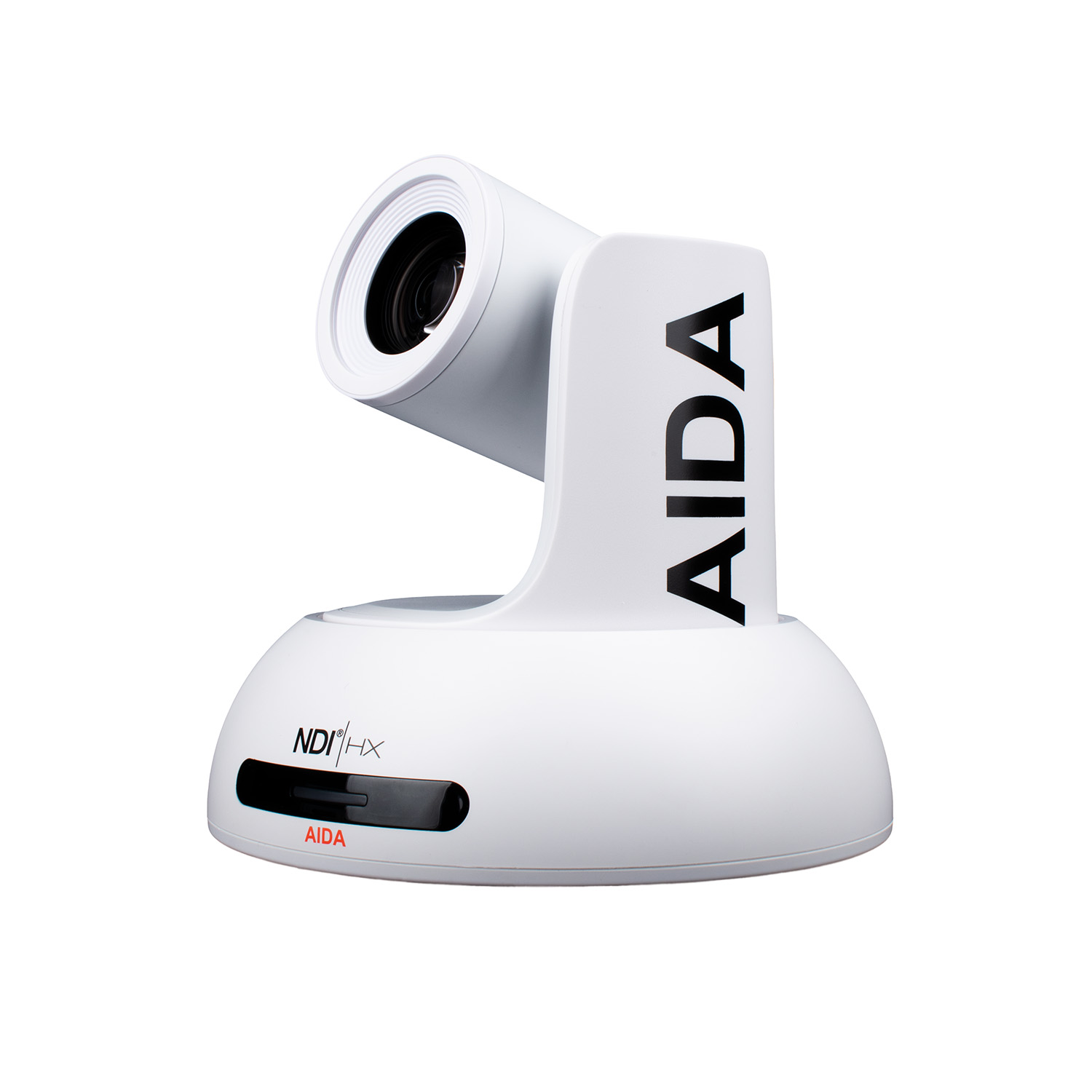 PTZ-NDI-X18W Front 3 - Full Web Version AIDA Imaging Broadcast Conference NDI|HX FHD NDI/IP/HDMI PTZ Camera 18X Zoom White - Image 1