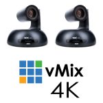 2 Camera Bundle with Two (2) AIDA Imaging PTZ-NDI-X18B with vMix 4K