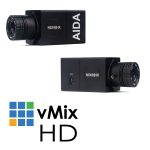 Two (2) AIDA HD-NDI-CUBE box cameras with vMix HD Software License