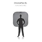 Reflecmedia ChromaFlex EL 4' x 4' Portable Chromatte ChromaKey Drape - Image 3