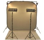 Reflecmedia 7'x7' ChromaFlex All-In-One Studio Kit with Medium Dual LiteRing