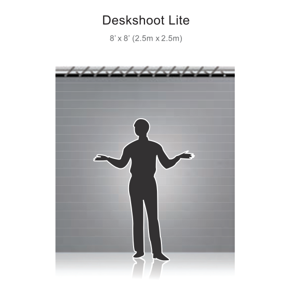Reflecmedia 8'x8' Deskshoot Lite Standard Bundle with Medium Dual LiteRing - Image 2
