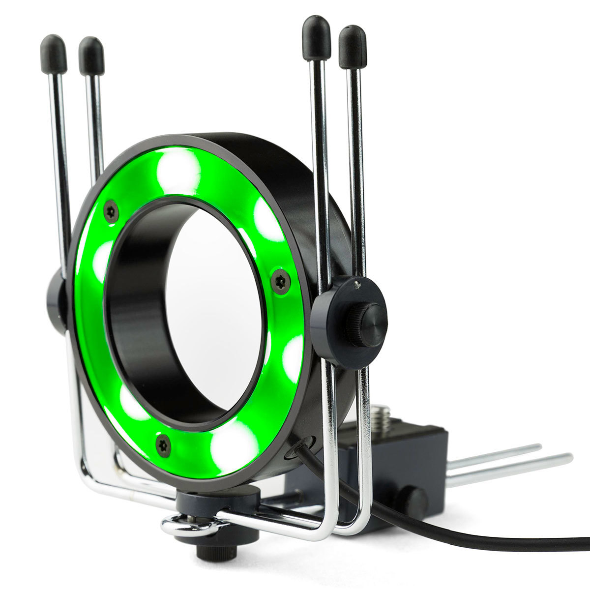 MicroLite-RM4521Angled-Left-Illuminated Reflecmedia Green MicroLite Assembly with Cradle & PSU - Image 1