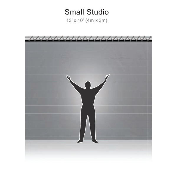 Reflecmedia 13'x10' Small Studio Drape with Medium Dual LiteRing and Controller - Image 2
