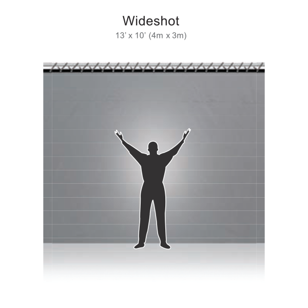 Reflecmedia 12'x7' Wideshot Drape with Small Dual LiteRing and Controller - Image 2
