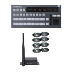PTZCam TALLY8 Wireless Tally System with Switchblade VMC12 vMix Control Surface