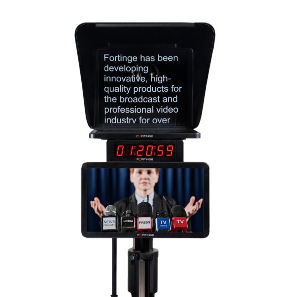 Fortinge ERA LITE 17 - 17" Studio Teleprompter with HDMI, Composite BNC, and VGA Inputs - Image 2