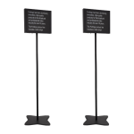 Fortinge PROM 19-D - 19" Dual Meeting Prompter Set with HDMI/Composite/VGA Inputs