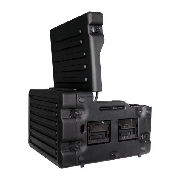 Switchblade GoRack 422 - Portable Broadcasting 4U Rack Case with 21.5-inch Monitor and Control Panel Workspace - Image 3