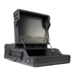 Switchblade GoRack 322 - Portable Broadcasting 3U Rack Case with 21.5-inch Monitor and Control Panel Workspace
