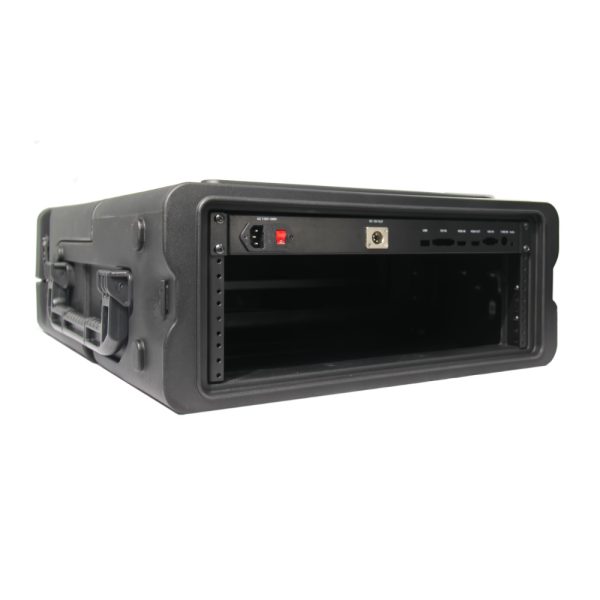 Switchblade GoRack 322 - Portable Broadcasting 3U Rack Case with 21.5-inch Monitor and Control Panel Workspace - Image 6