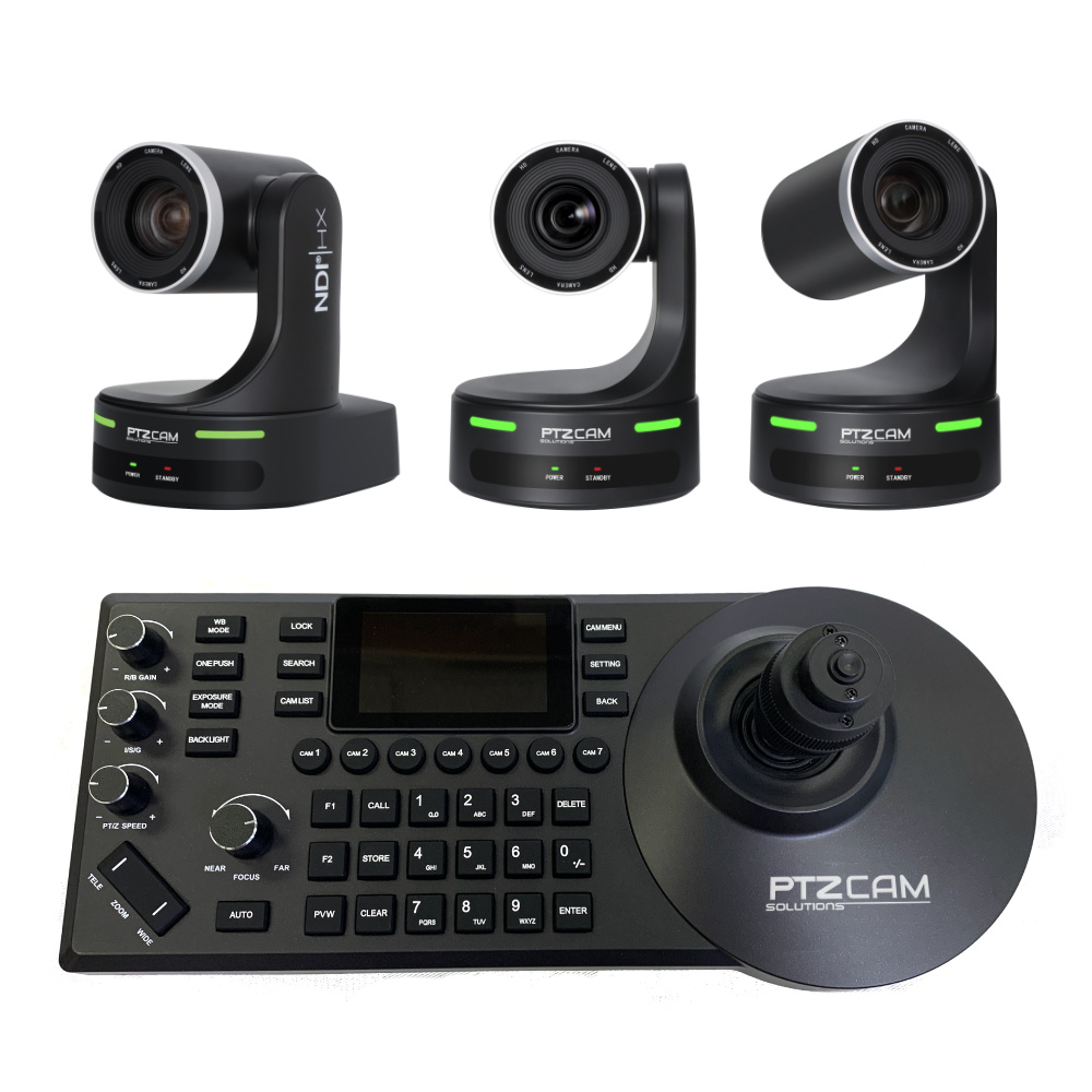 PTZC-3PTZ20X-CSNDI PTZCam 3-Camera NDI PTZ Bundle with Controller - Image 1