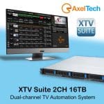 Axel XTV Dual-Channel Television Automation System with 16TB Storage